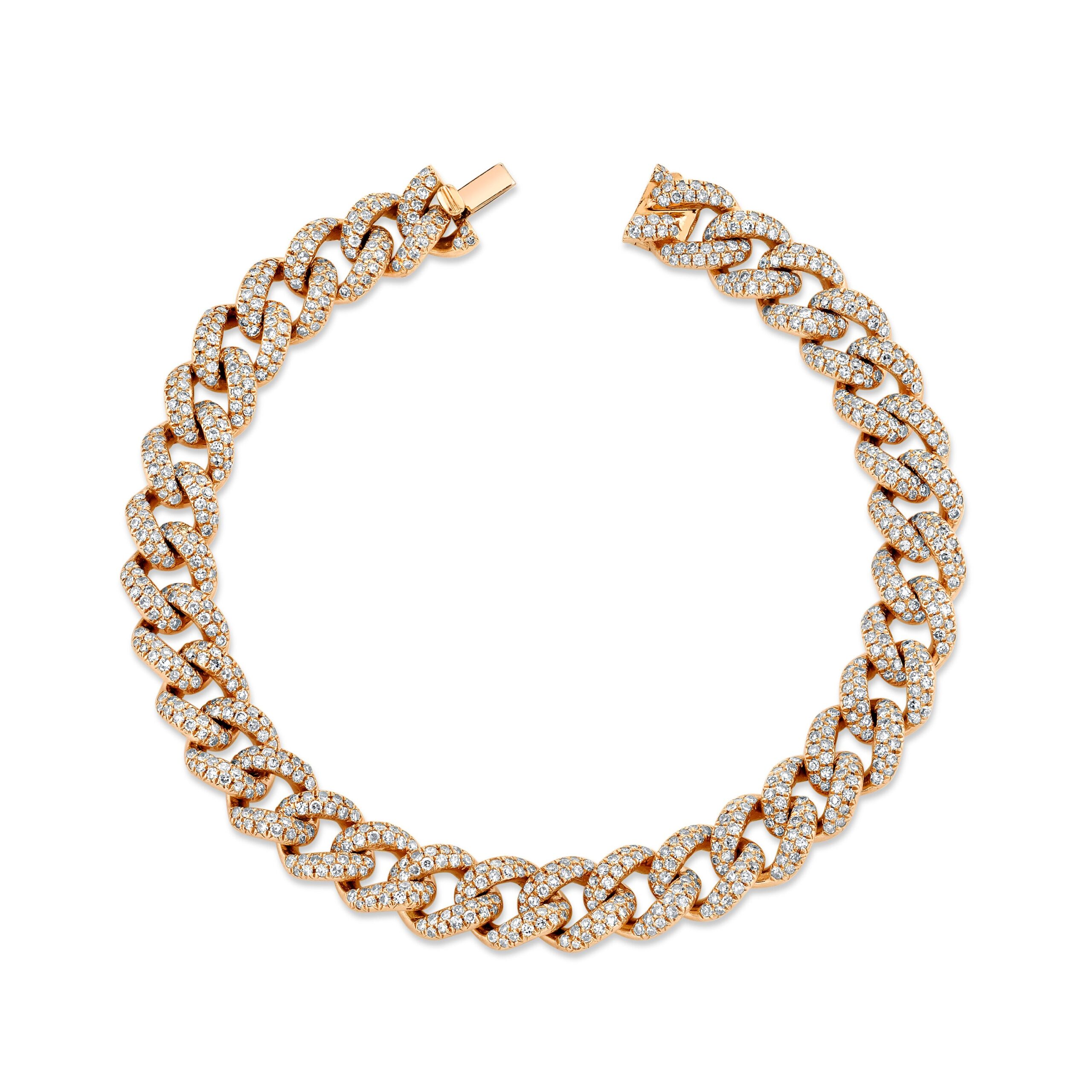 DIAMOND PAVE MEDIUM LINK BRACELET - Image 4