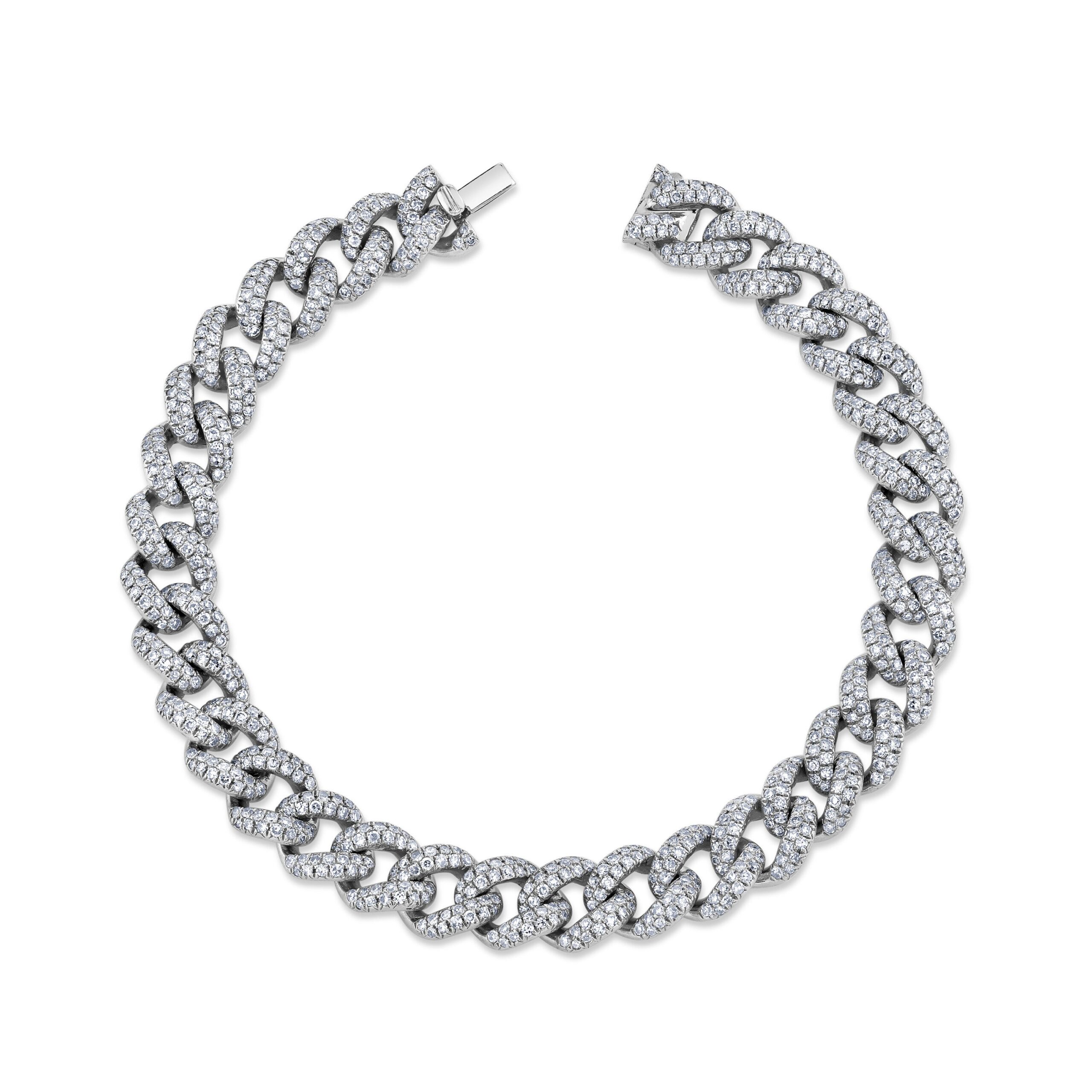 DIAMOND PAVE MEDIUM LINK BRACELET - Image 3