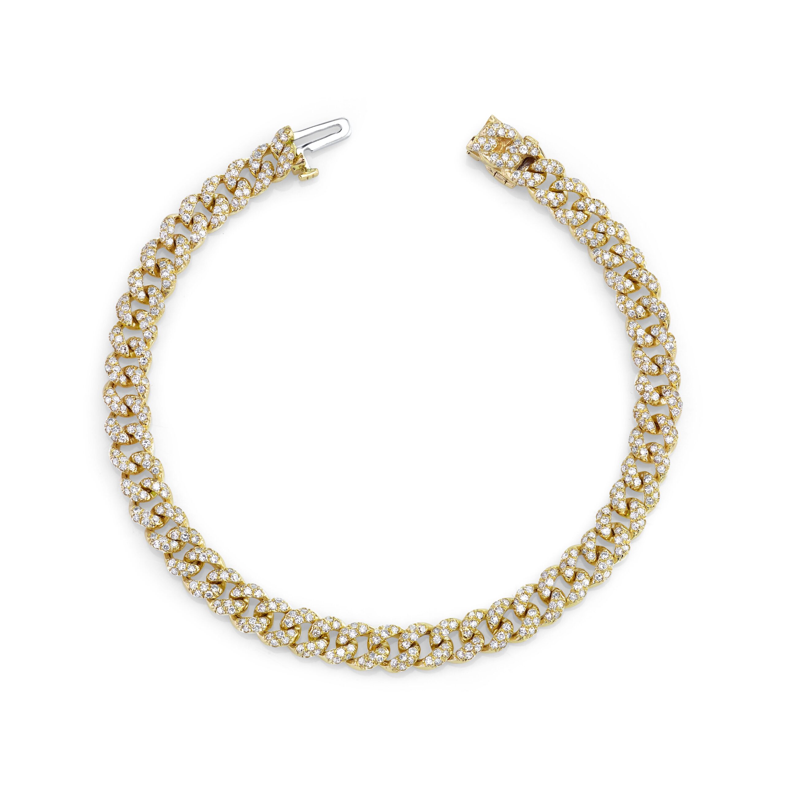 DIAMOND PAVE MINI LINK BRACELET - Image 3