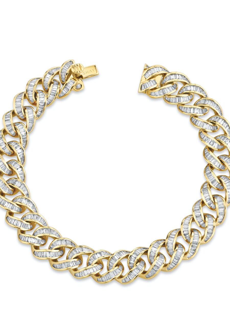 DIAMOND BAGUETTE ESSENTIAL LINK BRACELET