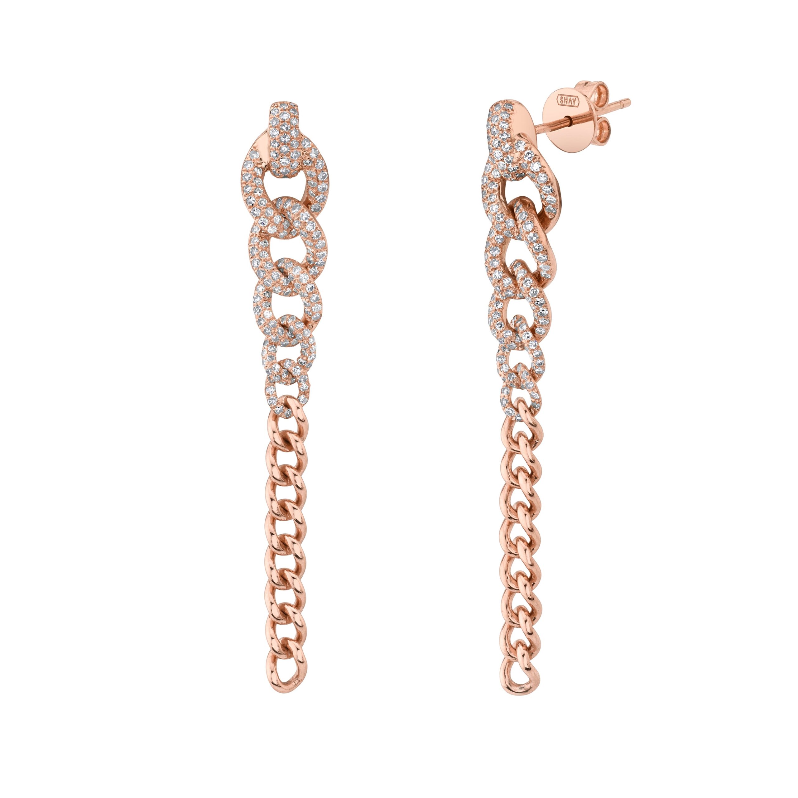 DIAMOND GRADUAL DROP EARRINGS - Image 4