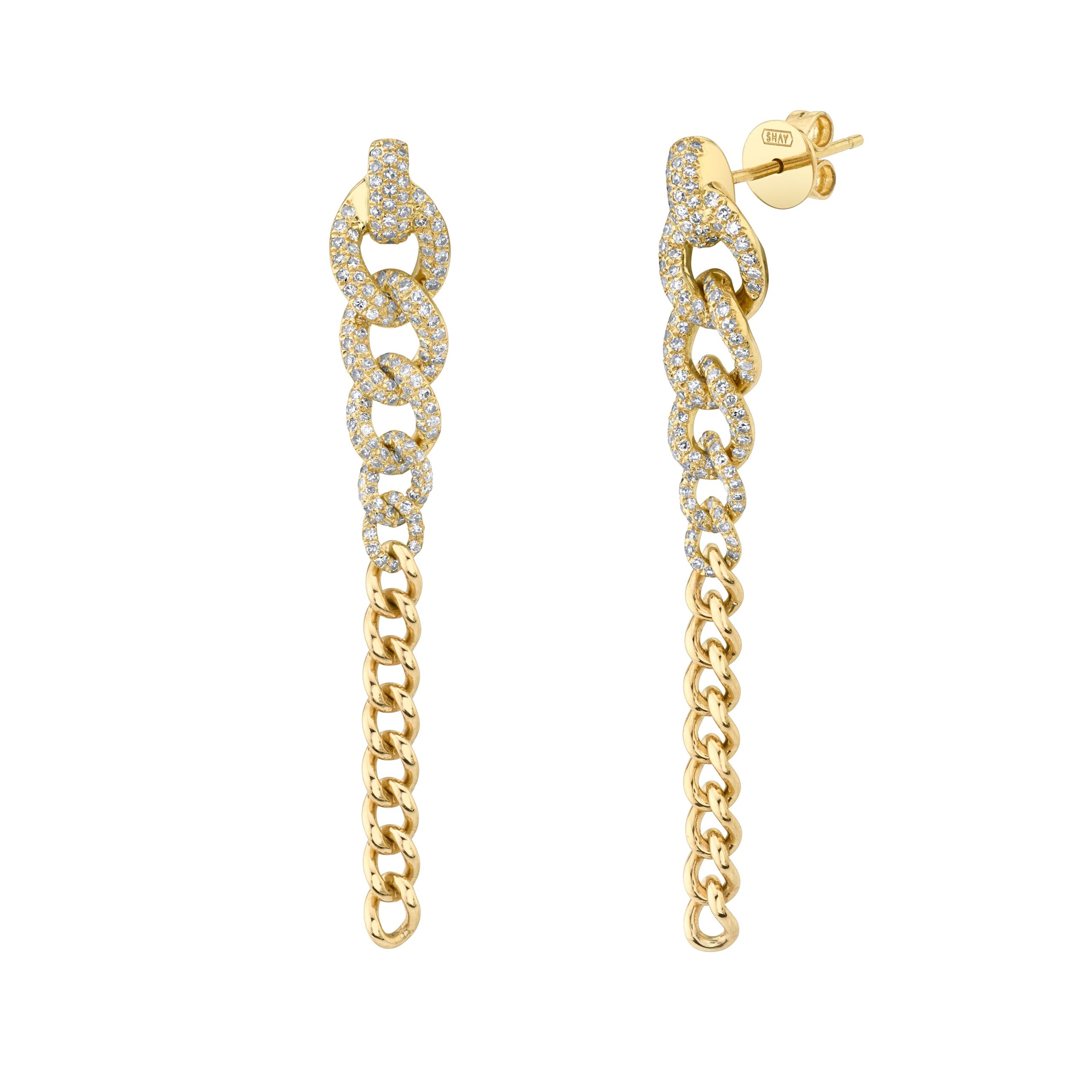 DIAMOND GRADUAL DROP EARRINGS - Image 3