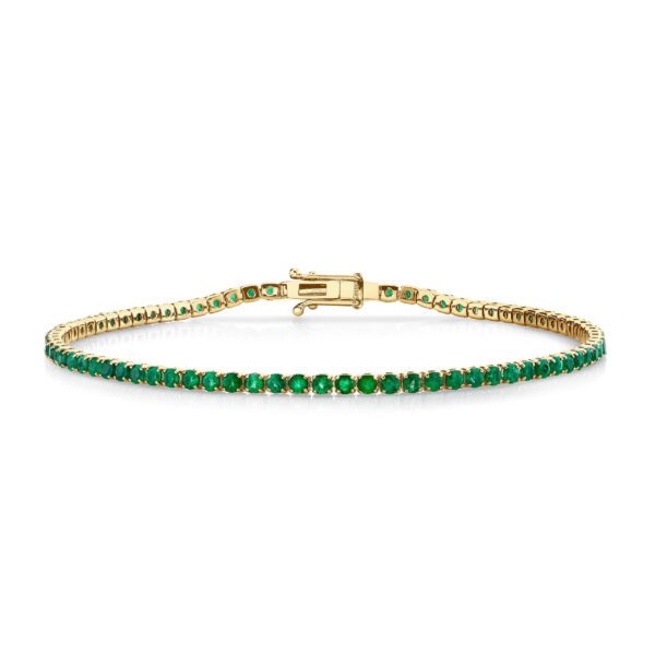 MEN'S EMERALD THREAD BRACELET