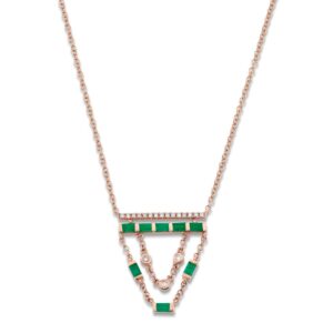 EMERALD & DIAMOND CASCADE NECKLACE