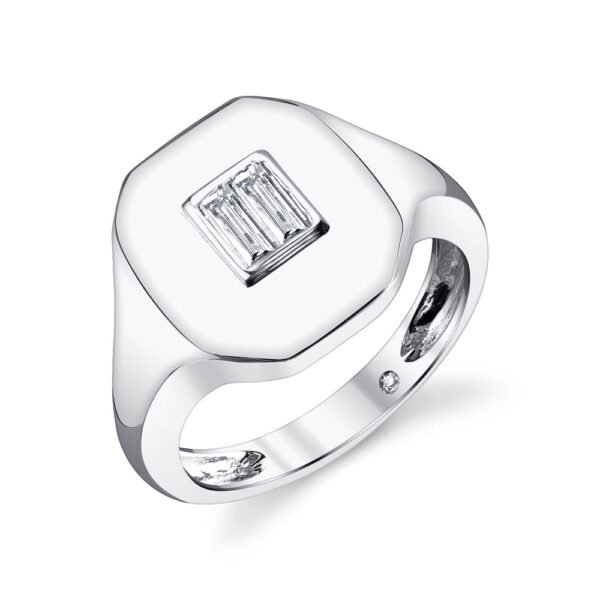 DIAMOND BAGUETTE PINKY RING